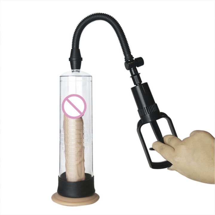 Vakuumska pumpa s ručnom pumpom za povećanje veličine penisa