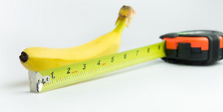 mjerenje penisa nakon operacije na primjeru banane